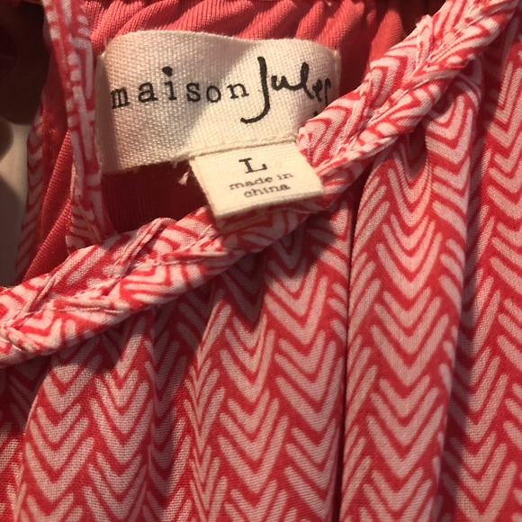 Maison Jules coral arrow printed dress. Size L - Picture 4 of 4